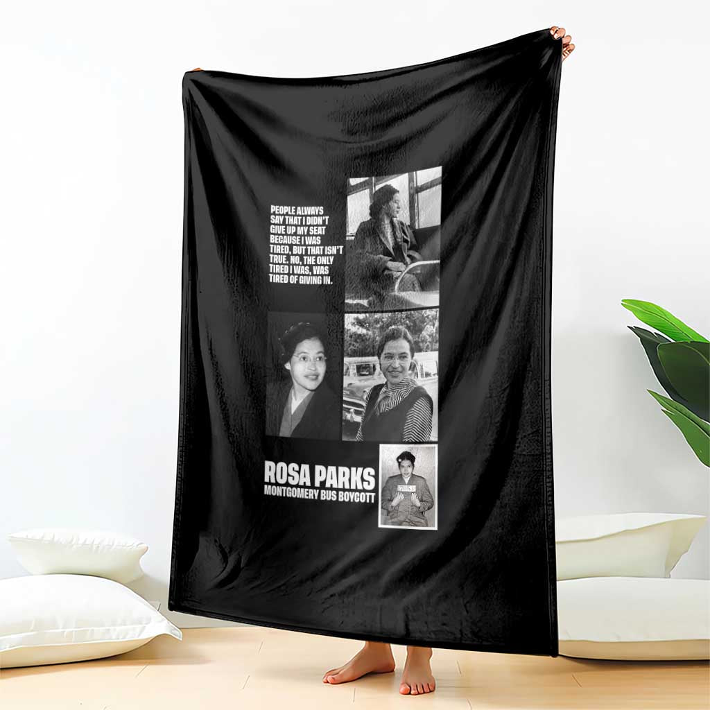 Rosa Parks Throw Blanket Strong Black Woman Leader TS12 Print Your Wear