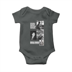 Rosa Parks Baby Onesie Strong Black Woman Leader TS12 Dark Heather Print Your Wear