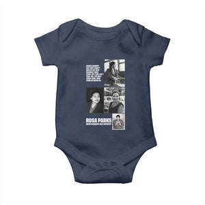 Rosa Parks Baby Onesie Strong Black Woman Leader TS12 Navy Print Your Wear