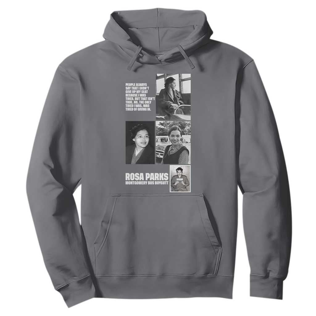 Rosa Parks Hoodie Strong Black Woman Leader TS12 Charcoal Print Your Wear