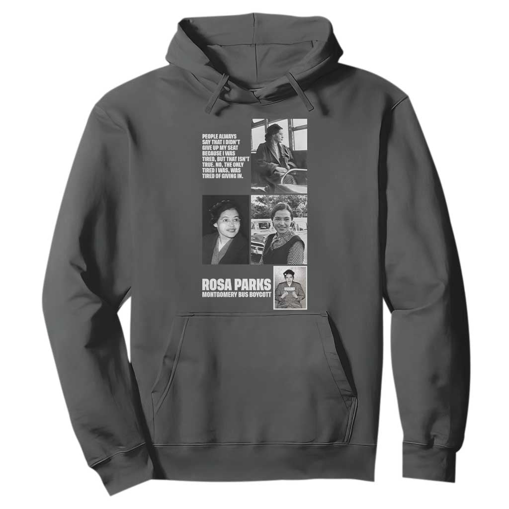 Rosa Parks Hoodie Strong Black Woman Leader TS12 Dark Heather Print Your Wear