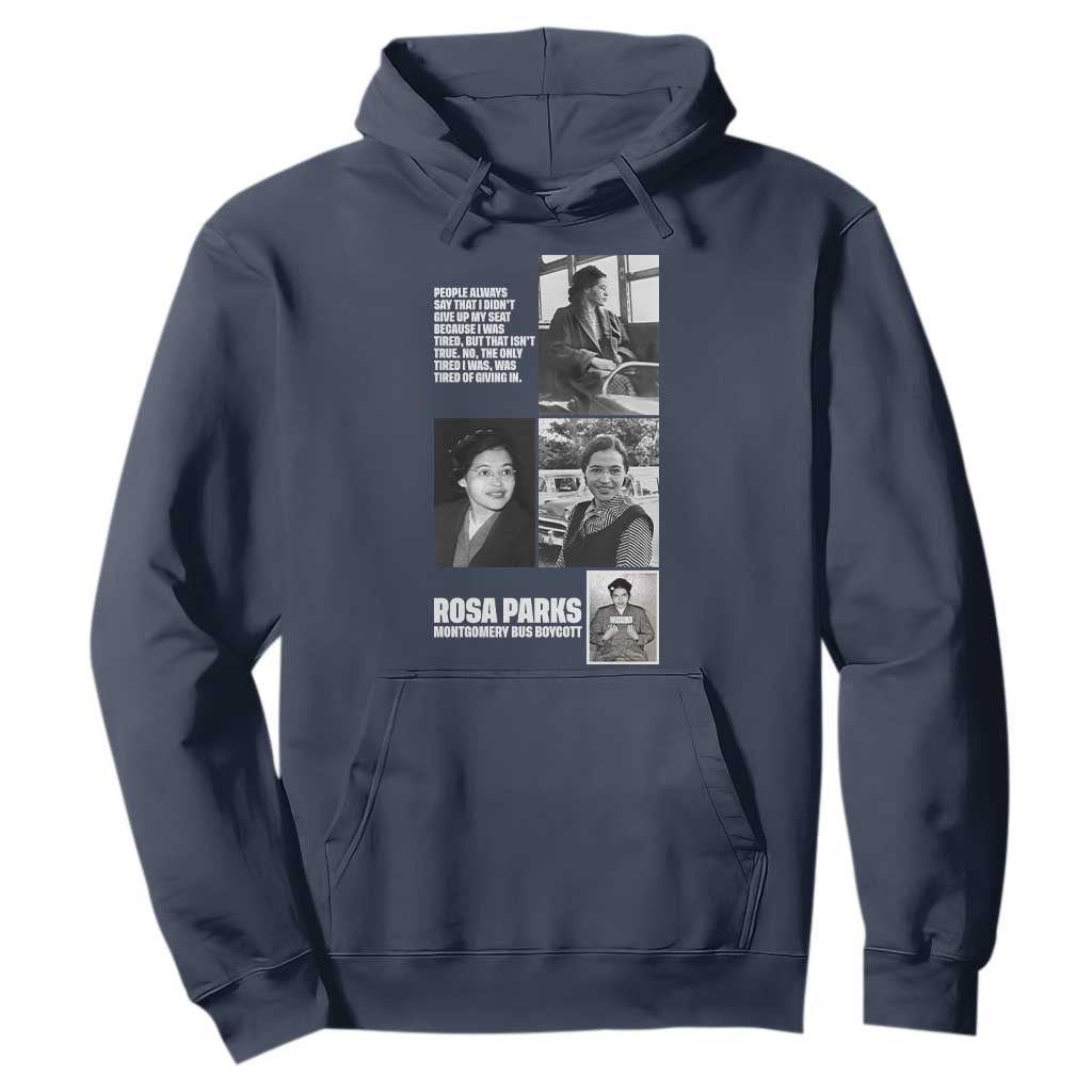 Rosa Parks Hoodie Strong Black Woman Leader TS12 Navy Print Your Wear