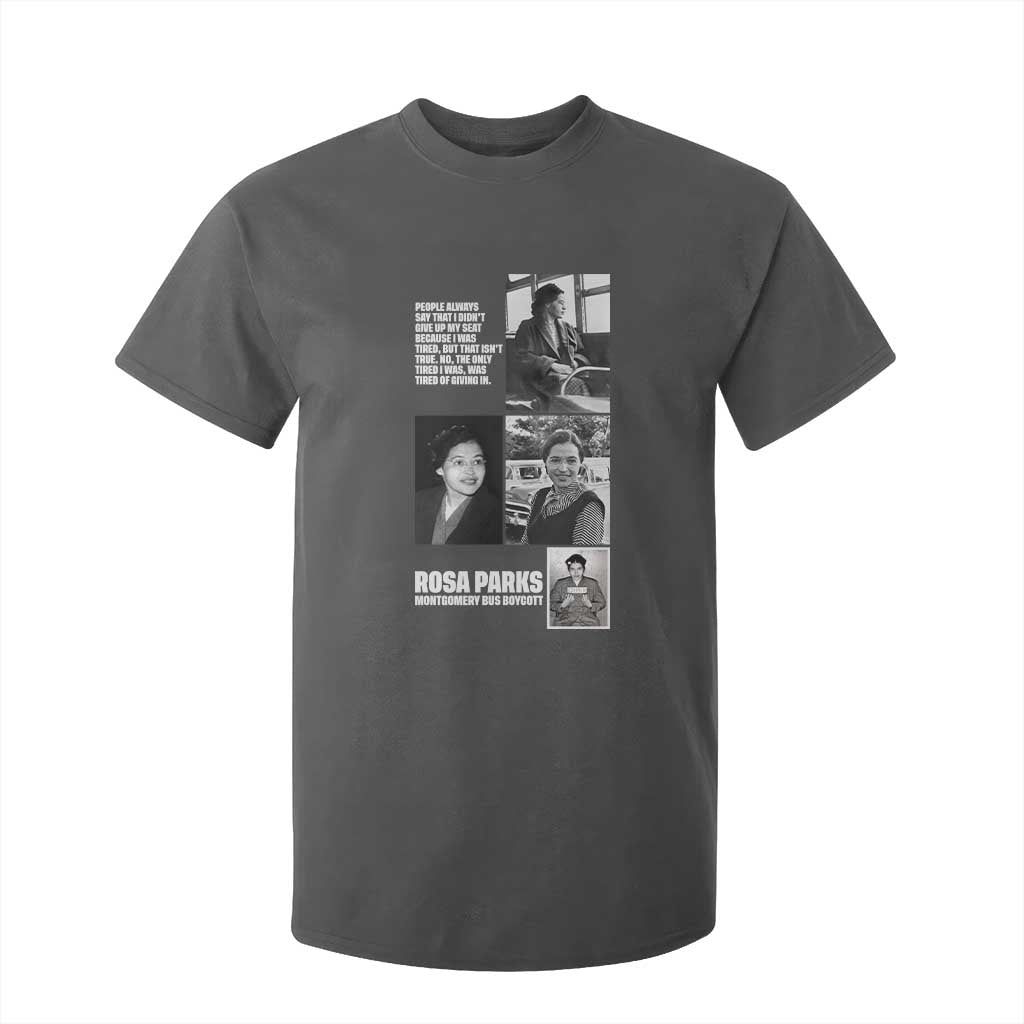 Rosa Parks T Shirt For Kid Strong Black Woman Leader TS12 Dark Heather Print Your Wear