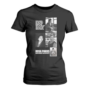 Rosa Parks T Shirt For Women Strong Black Woman Leader TS12 Black Print Your Wear
