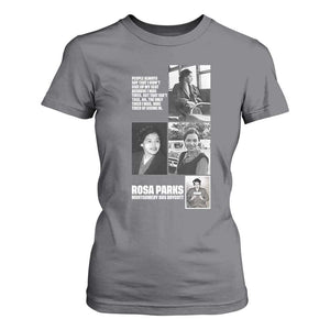 Rosa Parks T Shirt For Women Strong Black Woman Leader TS12 Charcoal Print Your Wear