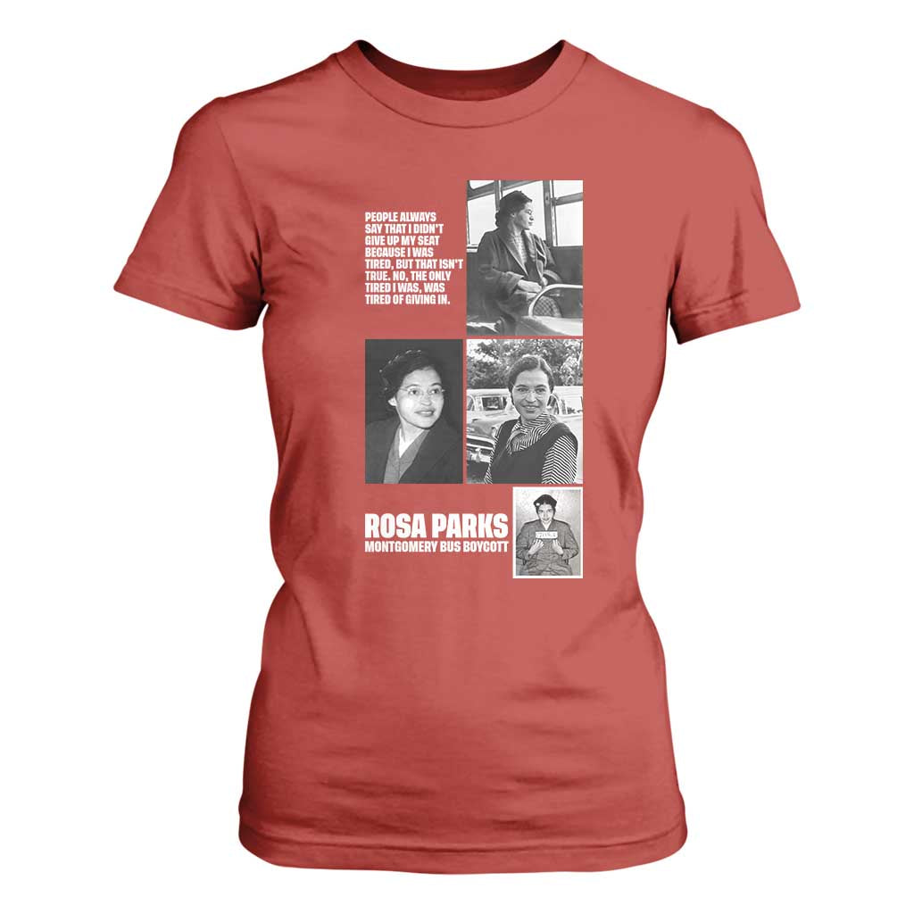 Rosa Parks T Shirt For Women Strong Black Woman Leader TS12 Red Print Your Wear