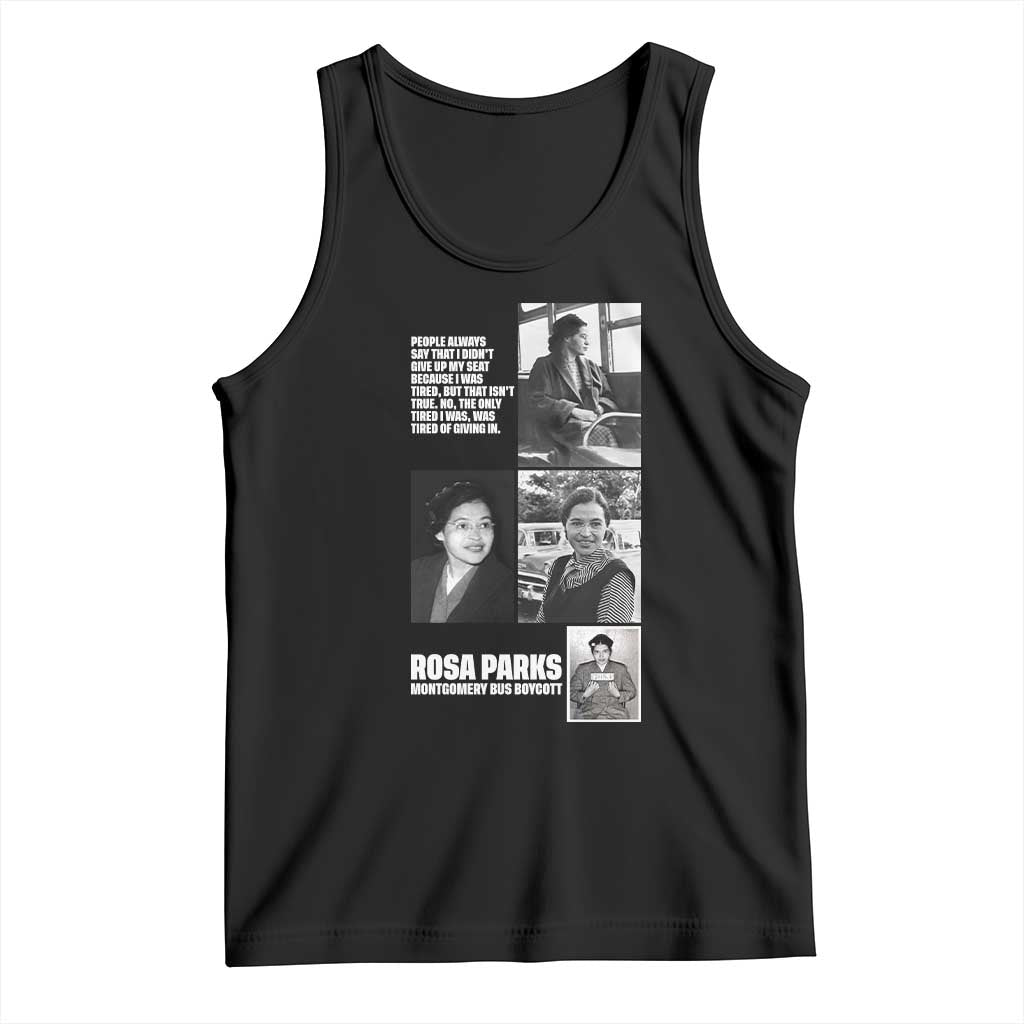 Rosa Parks Tank Top Strong Black Woman Leader TS12 Black Print Your Wear