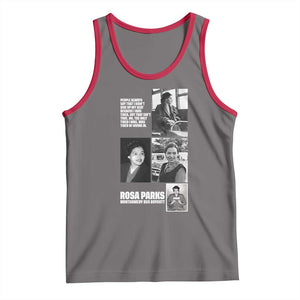 Rosa Parks Tank Top Strong Black Woman Leader TS12 Deep Heather Red Print Your Wear