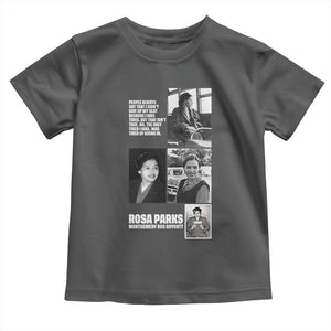 Rosa Parks Toddler T Shirt Strong Black Woman Leader TS12 Dark Heather Print Your Wear