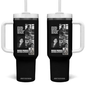 Rosa Parks Tumbler With Handle Strong Black Woman Leader TS12 One Size: 40 oz Black Print Your Wear
