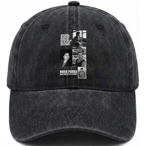 Rosa Parks Washed Cotton Baseball Cap Strong Black Woman Leader TS12 Print Your Wear