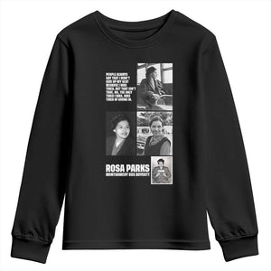 Rosa Parks Youth Sweatshirt Strong Black Woman Leader TS12 Black Print Your Wear