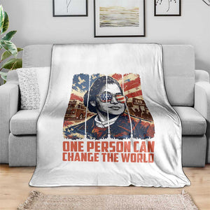 Rosa Parks Civil Rights Legacy Throw Blanket One Person Can Change The World TS12 Print Your Wear