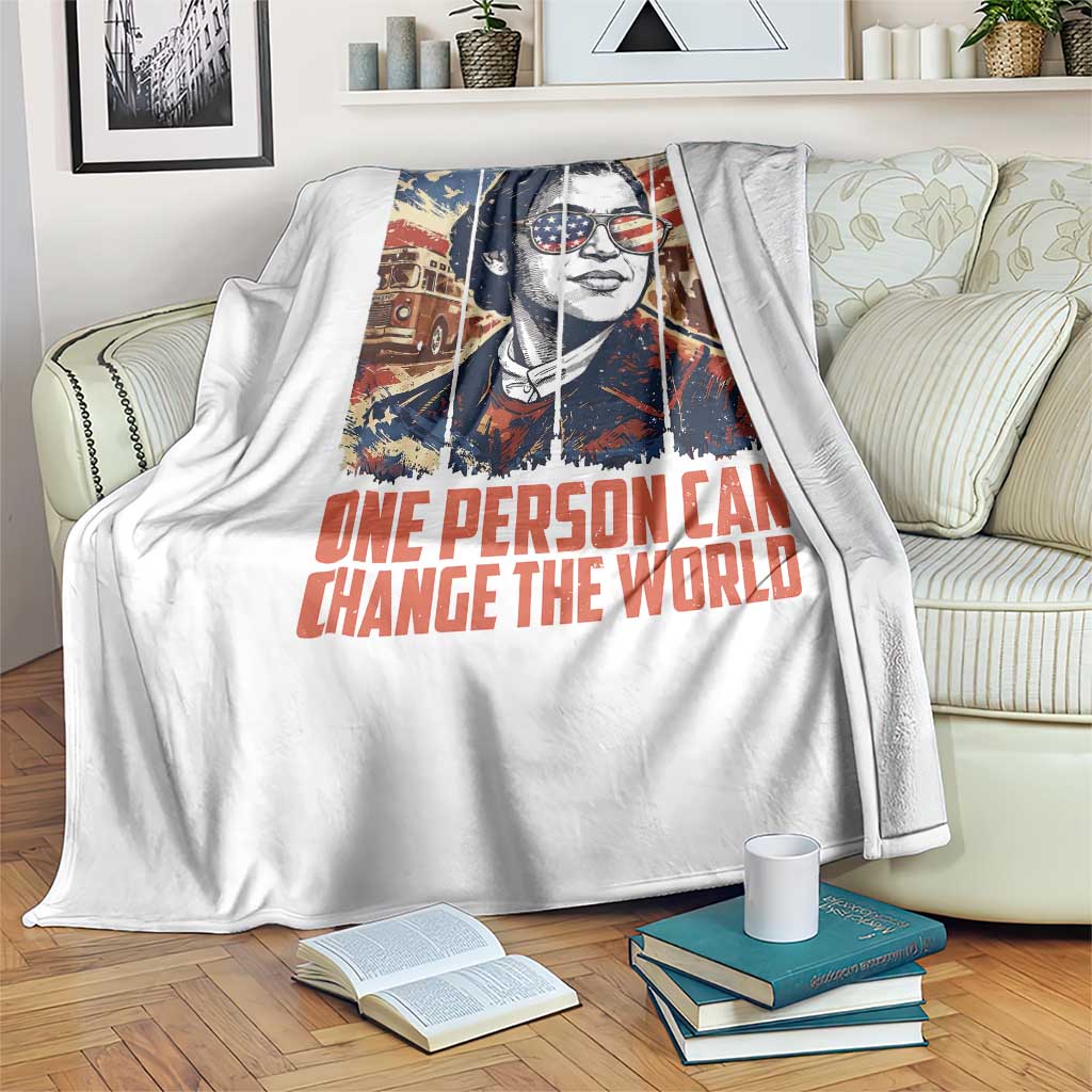 Rosa Parks Civil Rights Legacy Throw Blanket One Person Can Change The World TS12 Print Your Wear