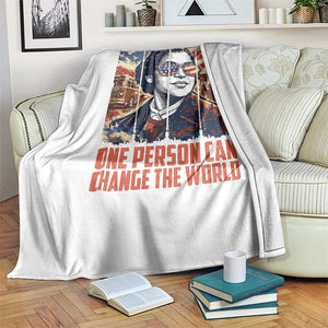 Rosa Parks Civil Rights Legacy Throw Blanket One Person Can Change The World TS12 Print Your Wear