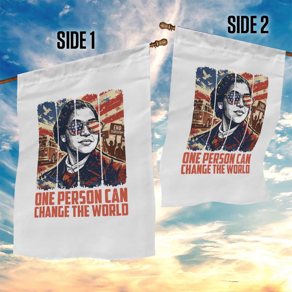 Rosa Parks Civil Rights Legacy Garden Flag One Person Can Change The World TS12 Print Your Wear