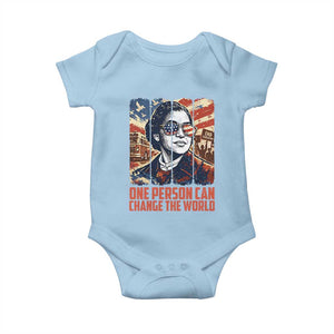 Rosa Parks Civil Rights Legacy Baby Onesie One Person Can Change The World TS12 Light Blue Print Your Wear