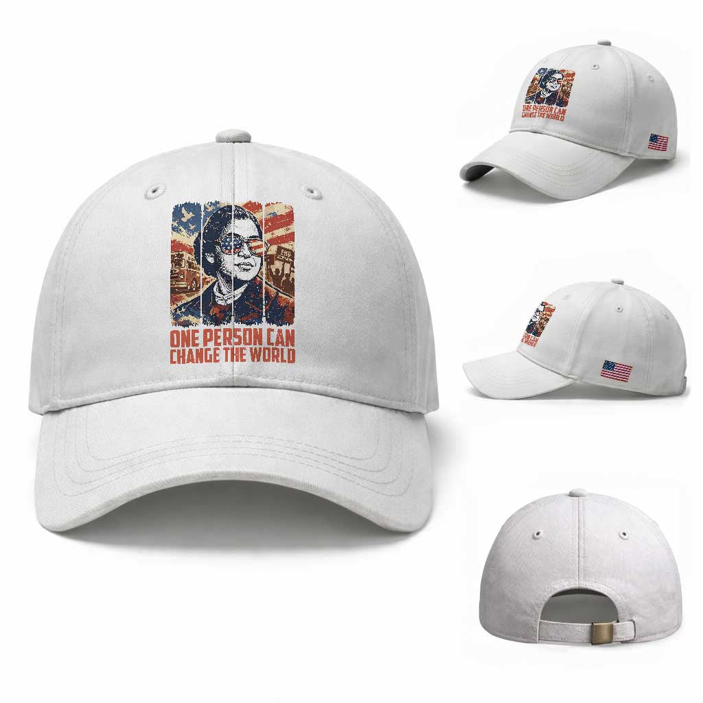 Rosa Parks Civil Rights Legacy Baseball Cap One Person Can Change The World TS12 Baseball Cap Universal Fit White Print Your Wear