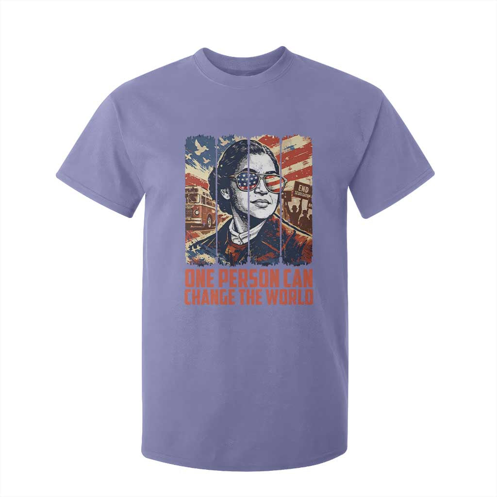 Rosa Parks Civil Rights Legacy T Shirt For Kid One Person Can Change The World TS12 Violet Print Your Wear