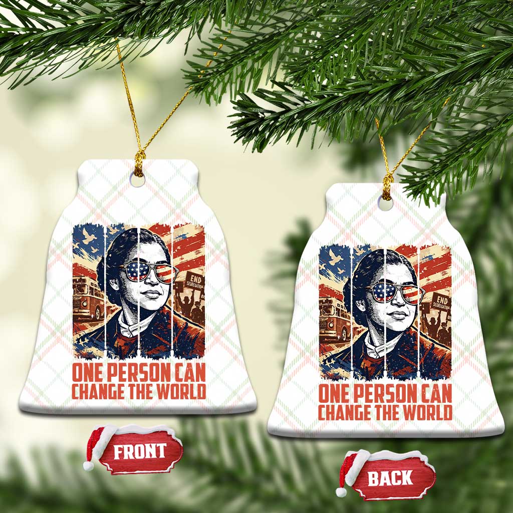 Rosa Parks Civil Rights Legacy Ceramic Ornament One Person Can Change The World TS12 Print Your Wear