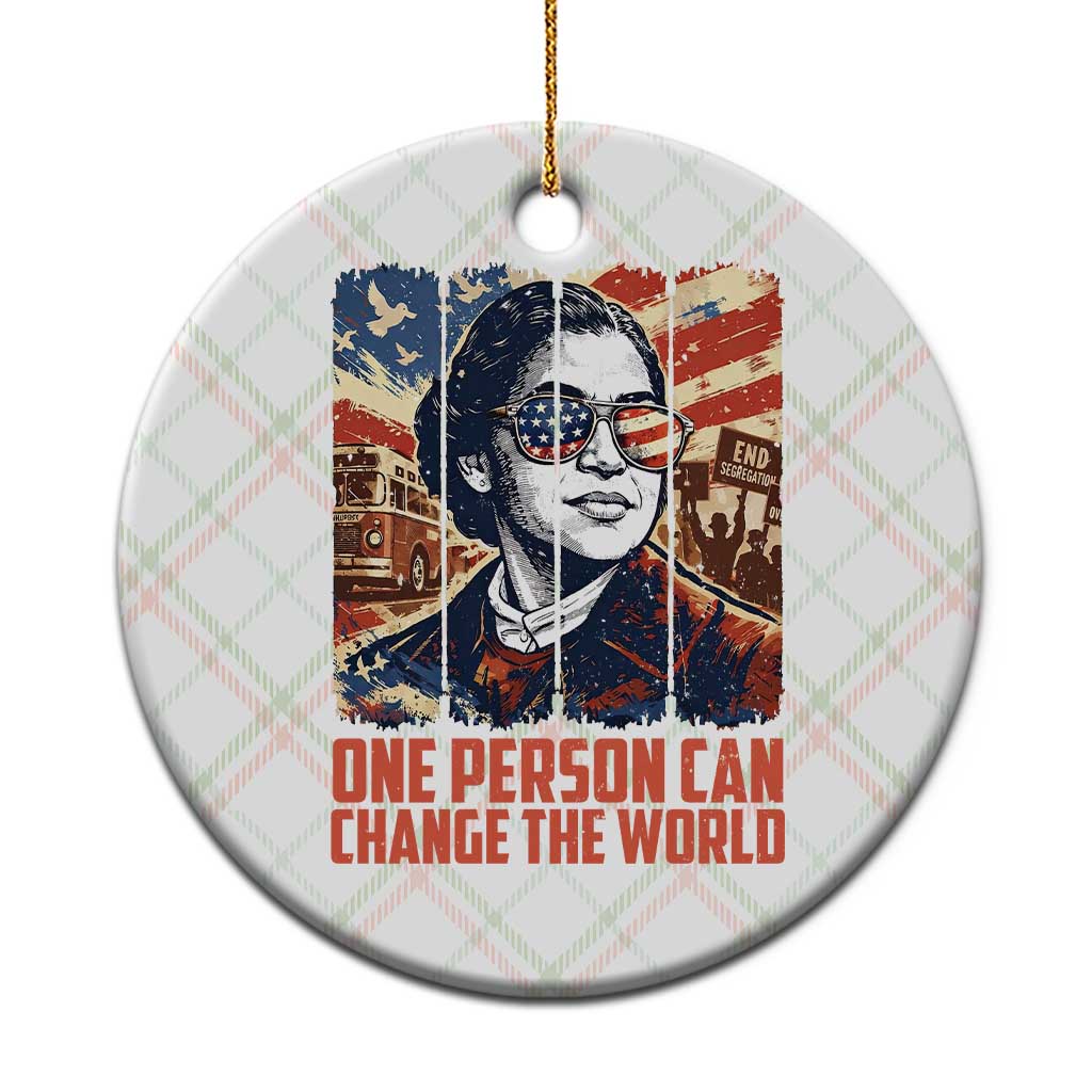Rosa Parks Civil Rights Legacy Ceramic Ornament One Person Can Change The World TS12 1pc Christmas Plaid Print Your Wear