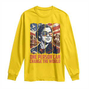 Rosa Parks Civil Rights Legacy Long Sleeve Shirt One Person Can Change The World TS12 Daisy Print Your Wear