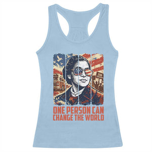 Rosa Parks Civil Rights Legacy Racerback Tank Top One Person Can Change The World TS12 Light Blue Print Your Wear