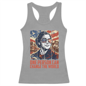 Rosa Parks Civil Rights Legacy Racerback Tank Top One Person Can Change The World TS12 Sport Gray Print Your Wear
