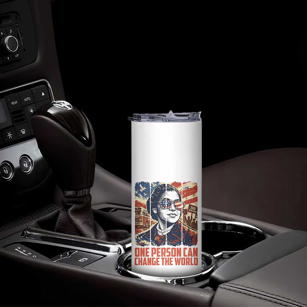Rosa Parks Civil Rights Legacy Skinny Tumbler One Person Can Change The World TS12 Print Your Wear