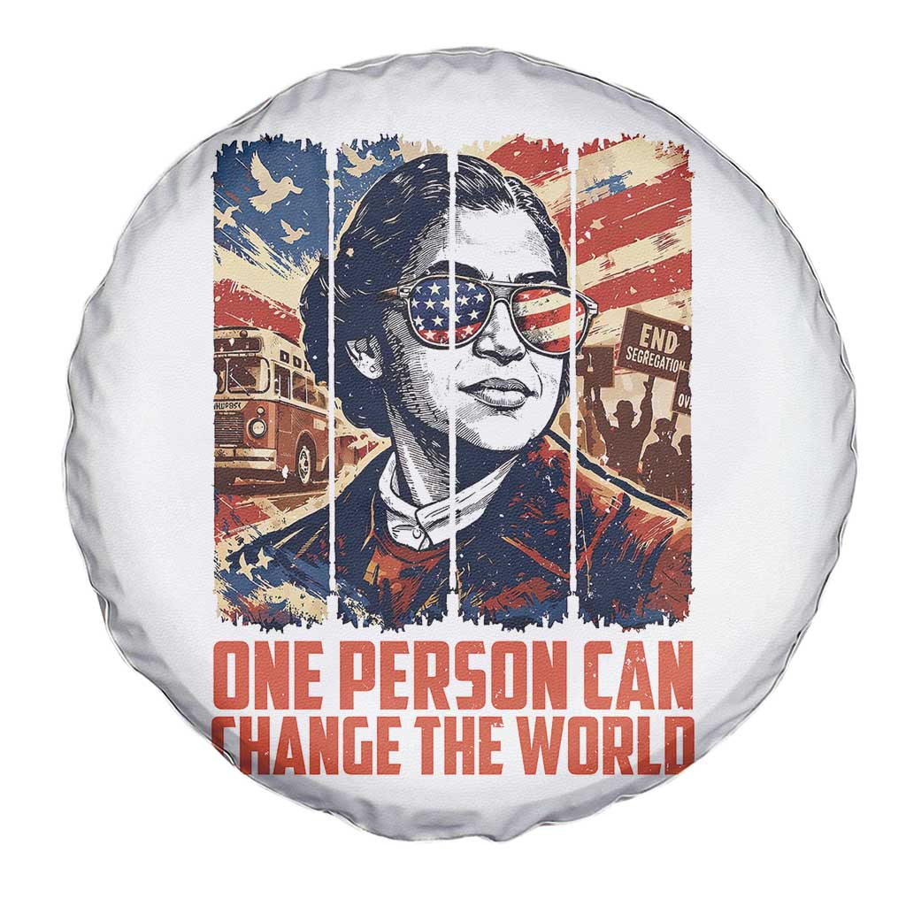 Rosa Parks Civil Rights Legacy Spare Tire Cover One Person Can Change The World TS12 Print Your Wear