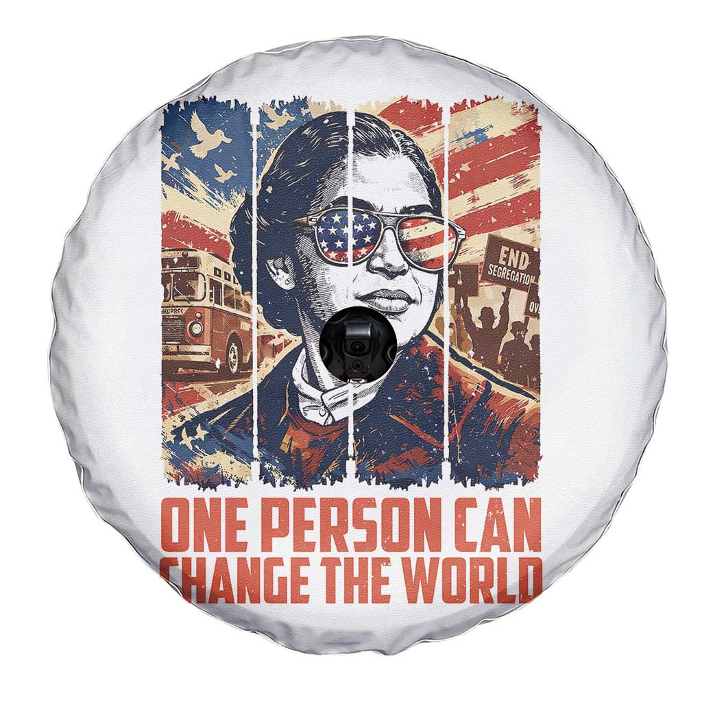 Rosa Parks Civil Rights Legacy Spare Tire Cover One Person Can Change The World TS12 Print Your Wear