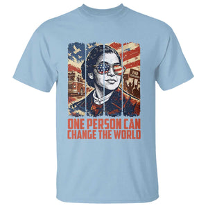 Rosa Parks Civil Rights Legacy T Shirt One Person Can Change The World TS12 Light Blue Print Your Wear