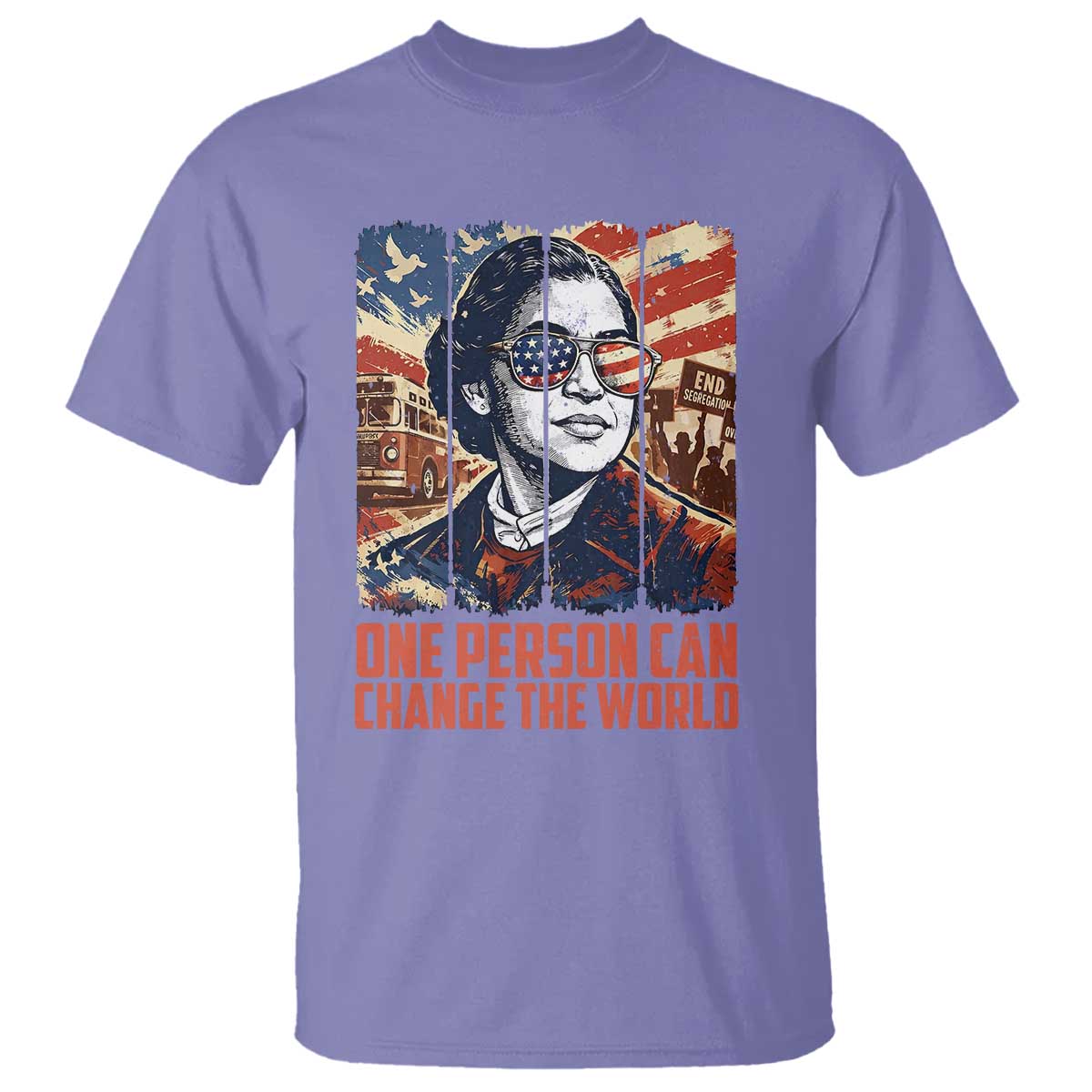 Rosa Parks Civil Rights Legacy T Shirt One Person Can Change The World TS12 Violet Print Your Wear