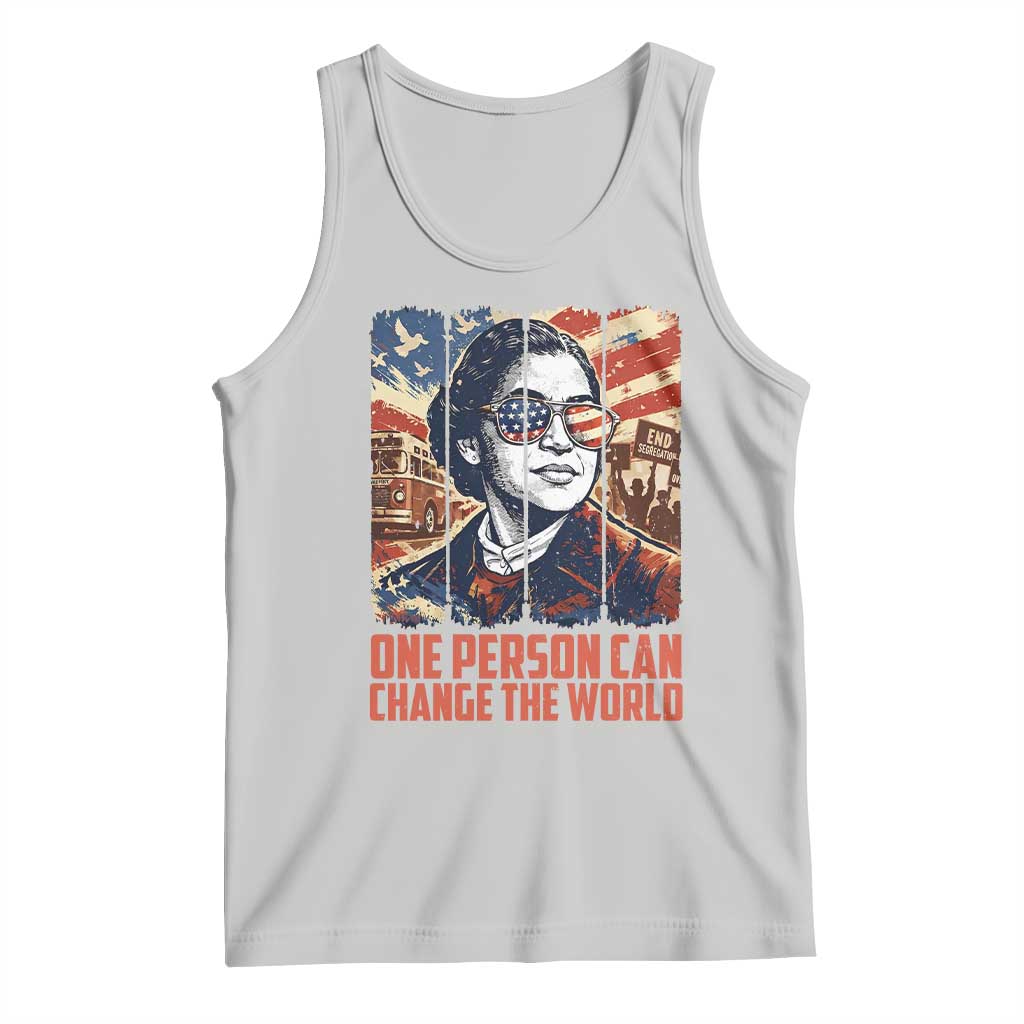 Rosa Parks Civil Rights Legacy Tank Top One Person Can Change The World TS12 Ash Print Your Wear