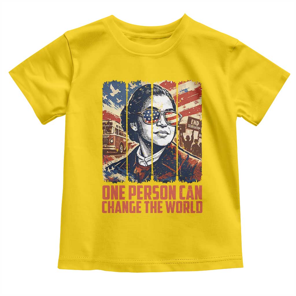 Rosa Parks Civil Rights Legacy Toddler T Shirt One Person Can Change The World TS12 Daisy Print Your Wear