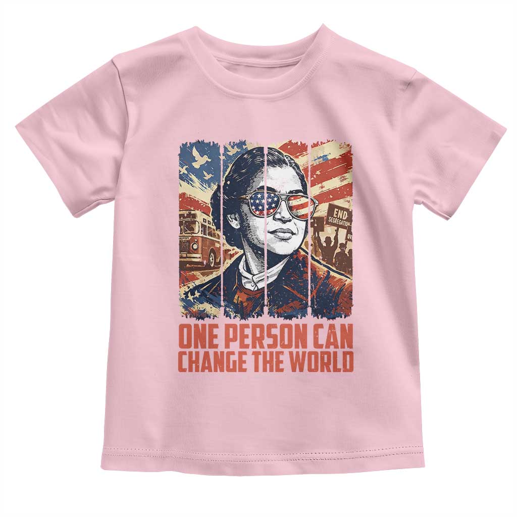 Rosa Parks Civil Rights Legacy Toddler T Shirt One Person Can Change The World TS12 Light Pink Print Your Wear