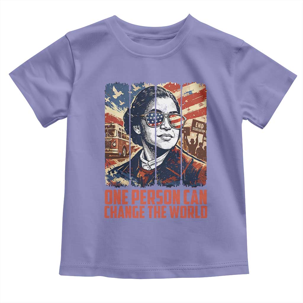 Rosa Parks Civil Rights Legacy Toddler T Shirt One Person Can Change The World TS12 Violet Print Your Wear
