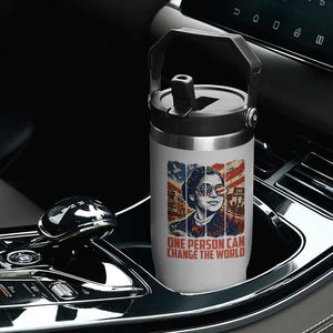 Rosa Parks Civil Rights Legacy Flip Straw Tumbler One Person Can Change The World TS12 Print Your Wear