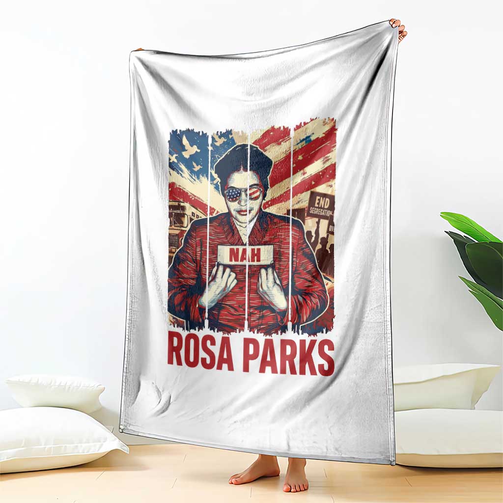 Nah Rosa Parks Throw Blanket Black History Month Gift TS12 Print Your Wear