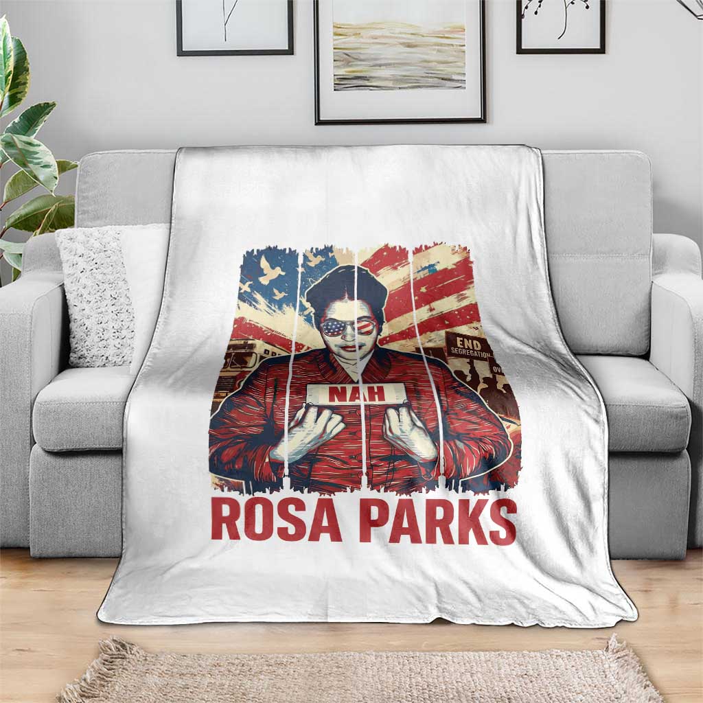 Nah Rosa Parks Throw Blanket Black History Month Gift TS12 Print Your Wear