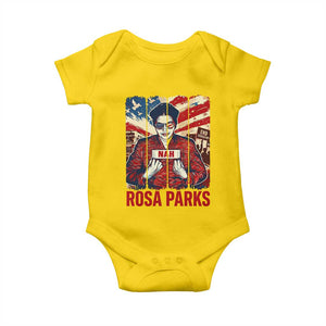 Nah Rosa Parks Baby Onesie Black History Month Gift TS12 Daisy Print Your Wear