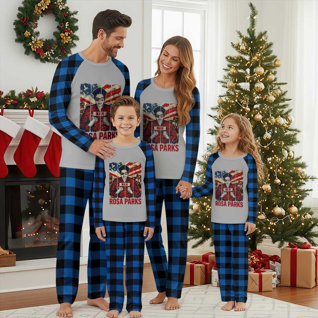 Nah Rosa Parks Plaid Pajama Set Black History Month Gift TS12 Blue Plaid Print Your Wear