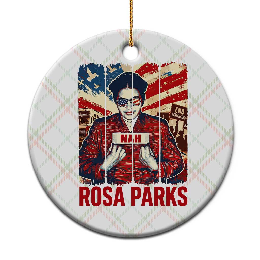 Nah Rosa Parks Ceramic Ornament Black History Month Gift TS12 1pc Christmas Plaid Print Your Wear