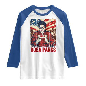 Nah Rosa Parks Raglan Shirt Black History Month Gift TS12 White Royal Print Your Wear