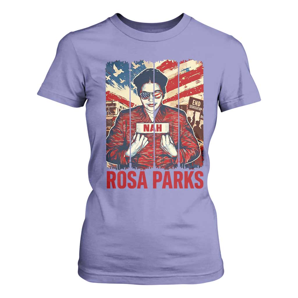 Nah Rosa Parks T Shirt For Women Black History Month Gift TS12 Violet Print Your Wear
