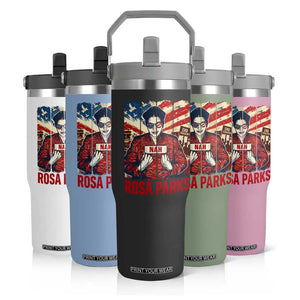 Nah Rosa Parks Flip Straw Tumbler Black History Month Gift TS12 Print Your Wear