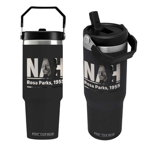 Nah Rosa Parks Flip Straw Tumbler Female Empowerment American History TS12 One Size: 30 oz Black Print Your Wear