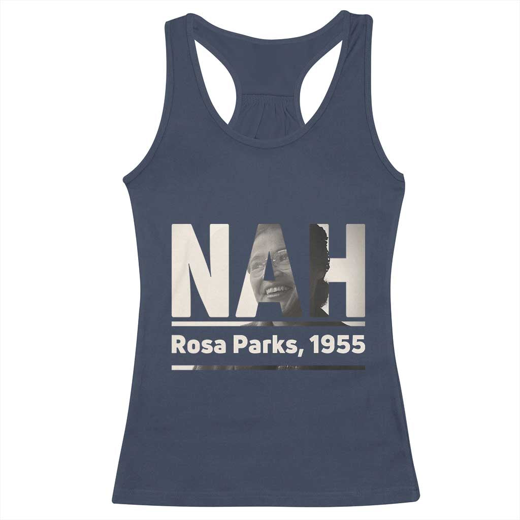 Nah Rosa Parks Racerback Tank Top Female Empowerment American History TS12 Navy Print Your Wear