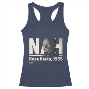 Nah Rosa Parks Racerback Tank Top Female Empowerment American History TS12 Navy Print Your Wear