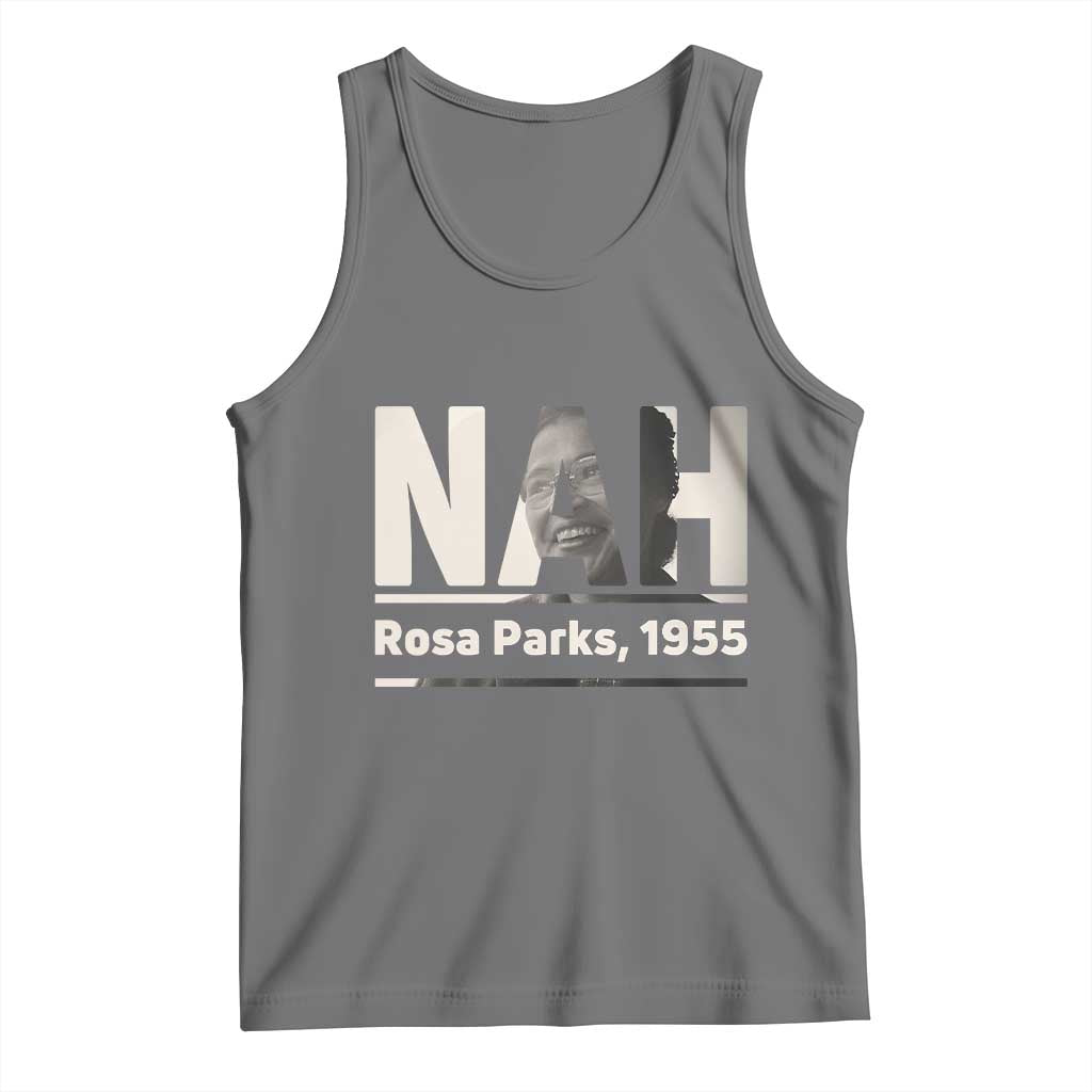 Nah Rosa Parks Tank Top Female Empowerment American History TS12 Black Heather Print Your Wear